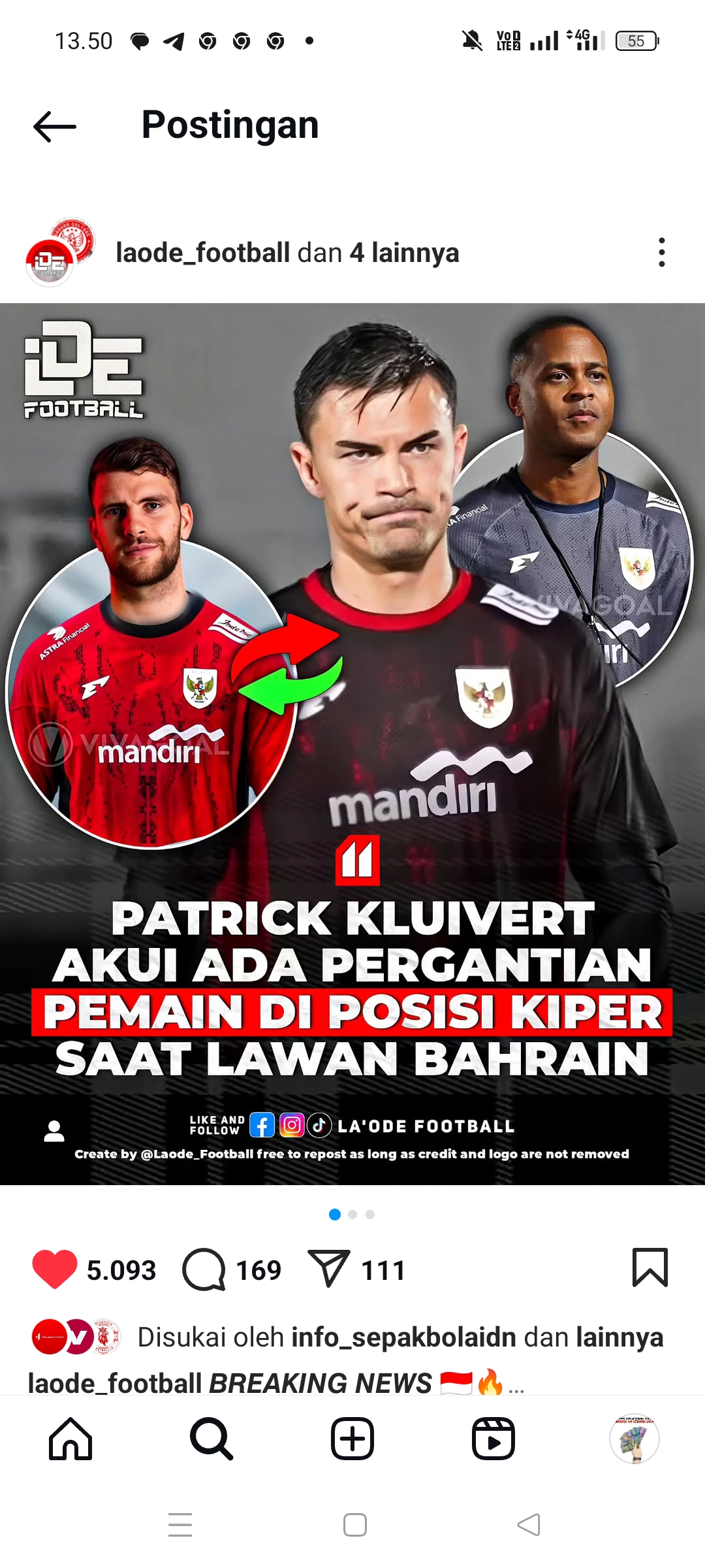Maarten Paes, Emil Audero dan Patrick Kluivert