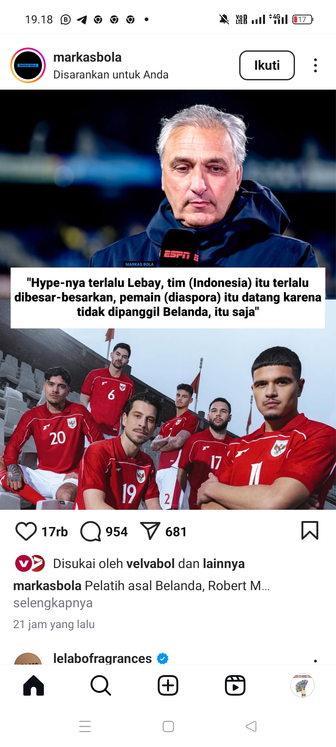 Para pemain Timnas Indonesia