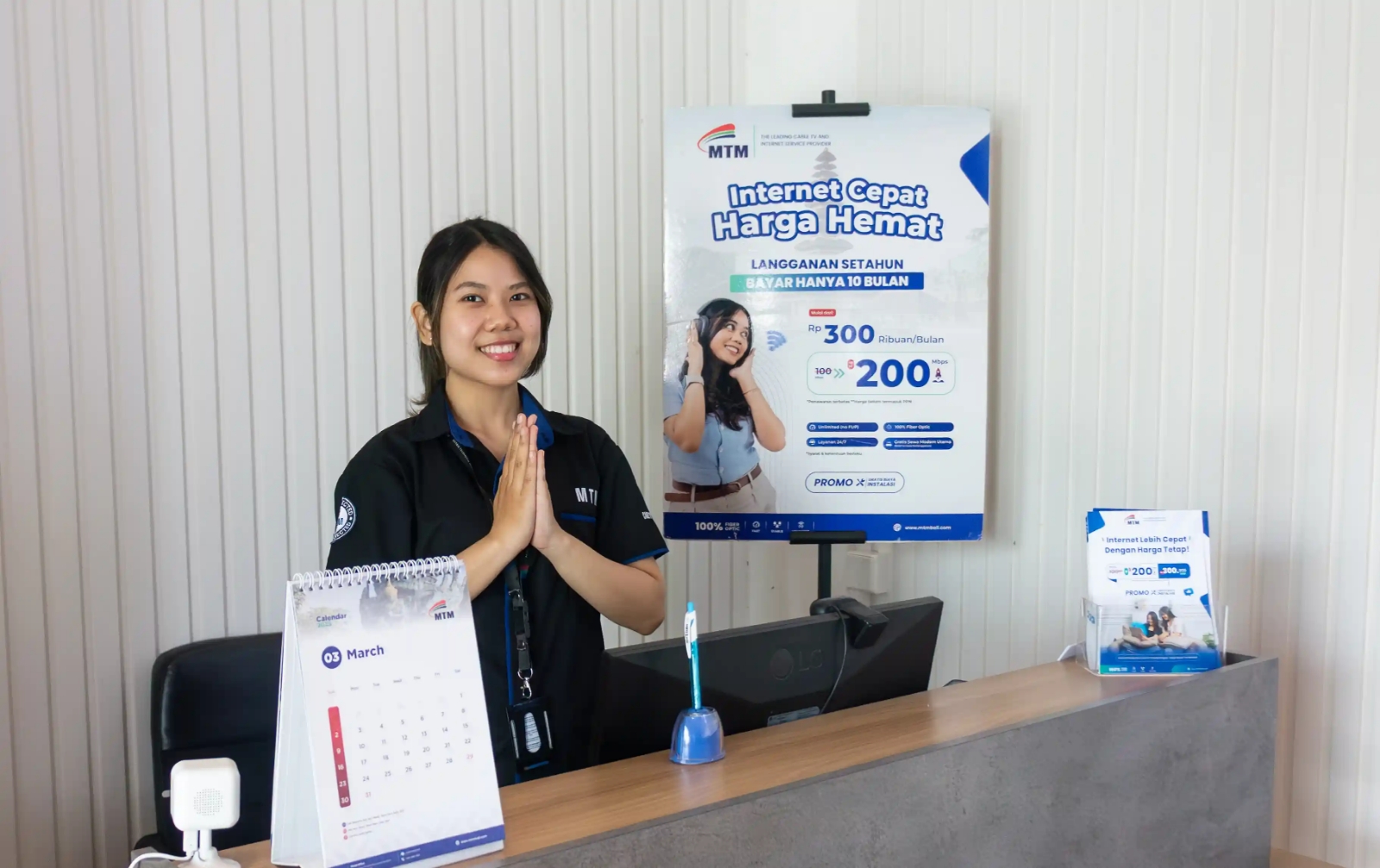 DEKATKAN LAYANAN: PT Mitra Telemedia Manunggal (MTM) membuka beberapa cabang pelayanan baru di Denpasar, Tabanan, Gianyar, Badung, serta Lombok. (MTM for Radar Bali)