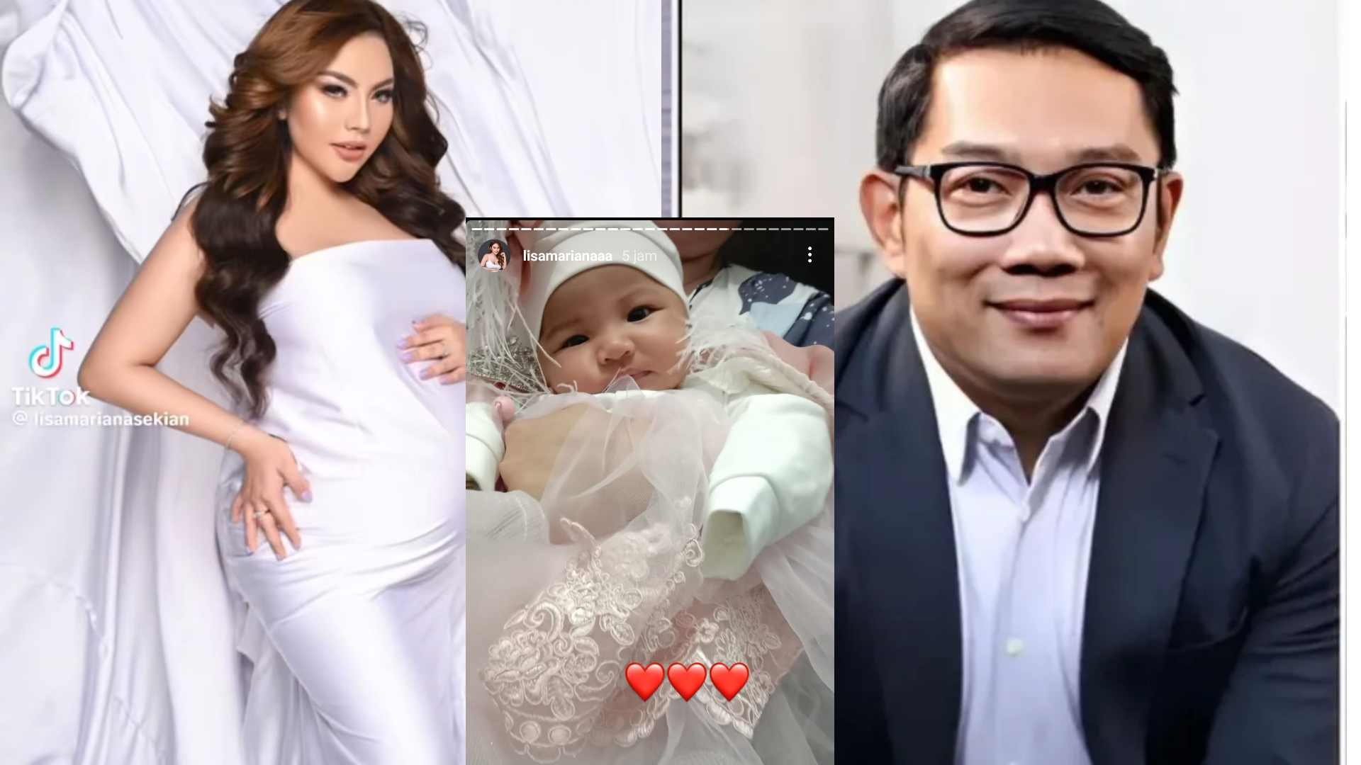 Ridwan Kamil, Lisa Mariana dan foto diduga anak hasil hubungan gelap mereka