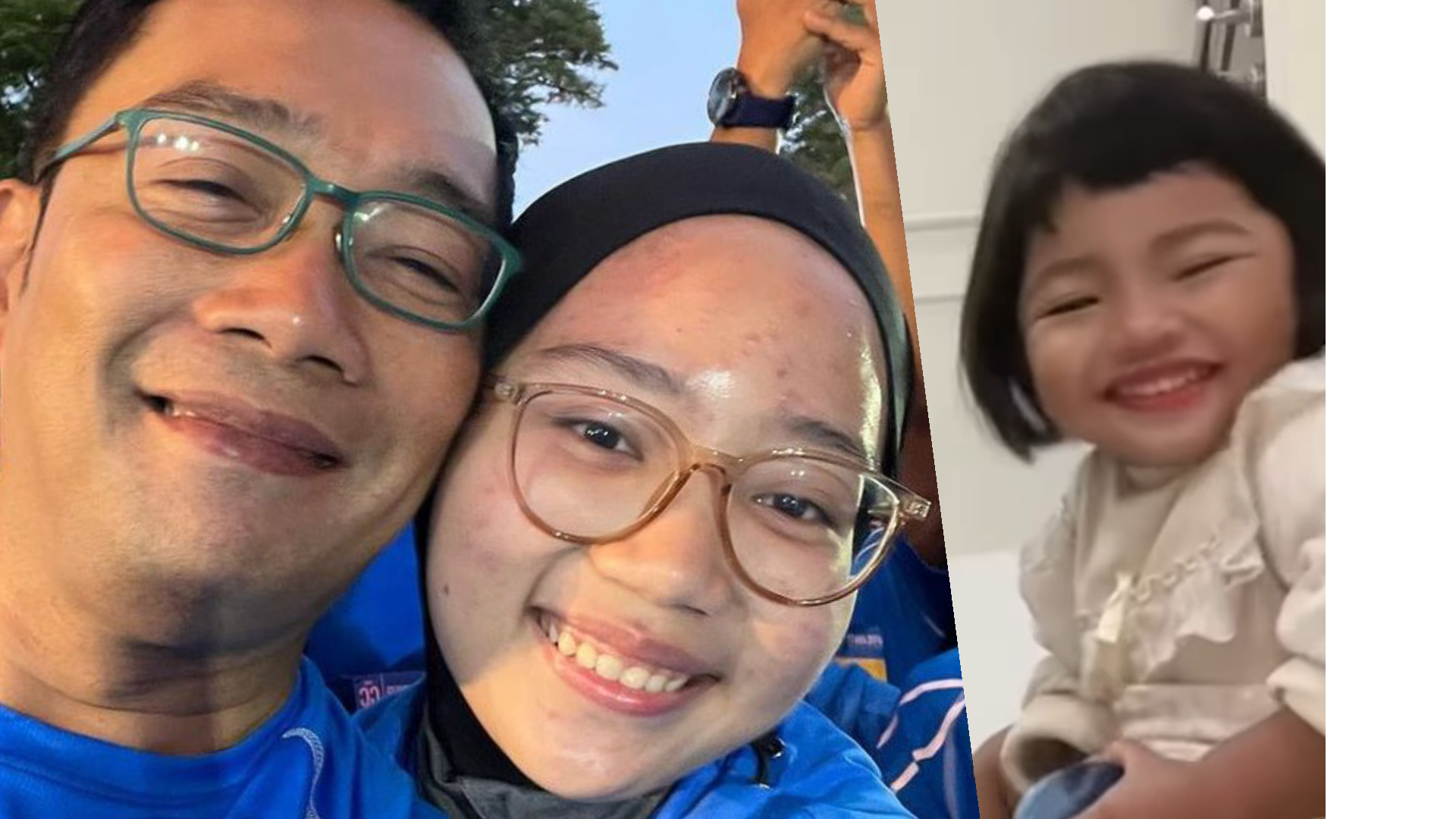 Ridwan Kamil, Camillia Azzahra dan Celine Azzura