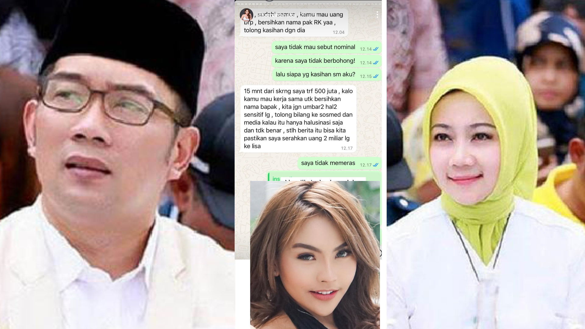 Ridwan Kamil, Ibu Cinta dan Lisa Mariana