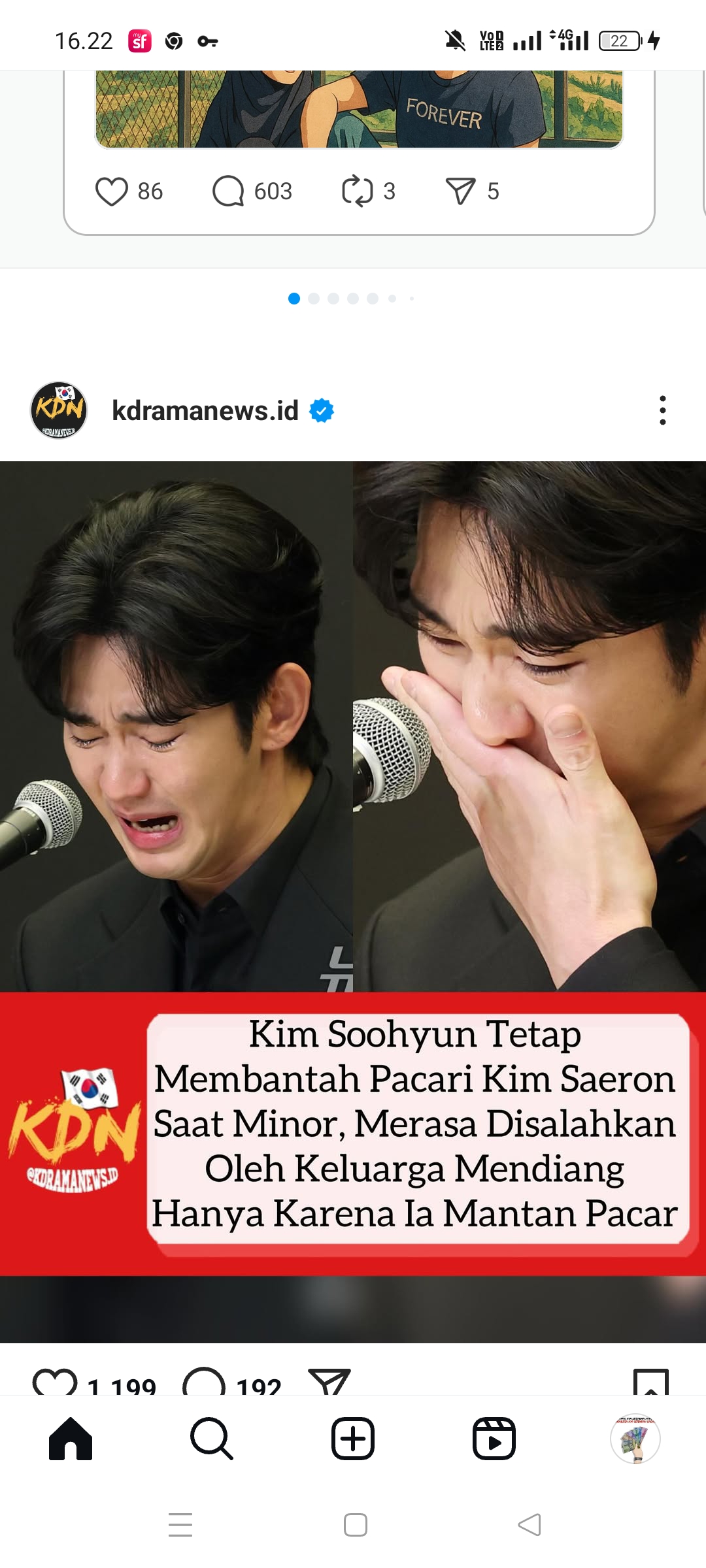 Kim Soo Hyun menangis saat kelarifikasi