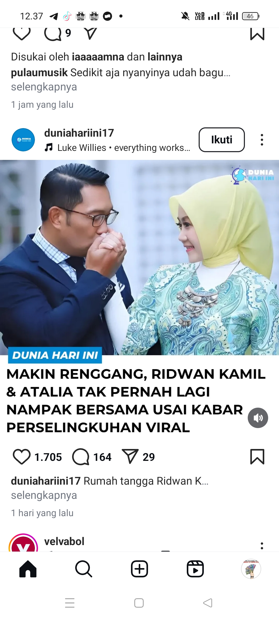 Ridwan Kamil dengan Atalia Praratya