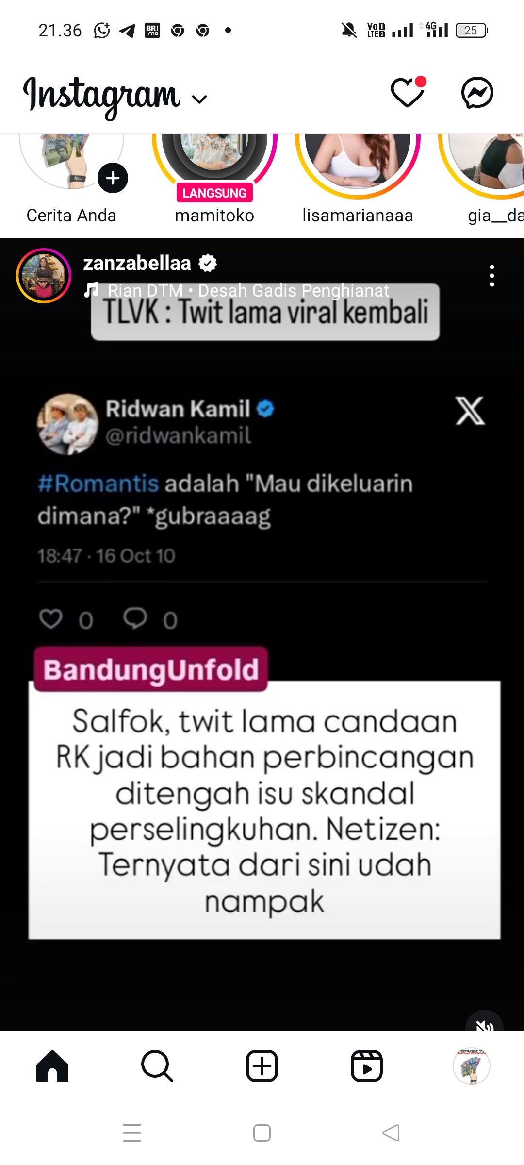 Twit mesum Ridwan Kamil
