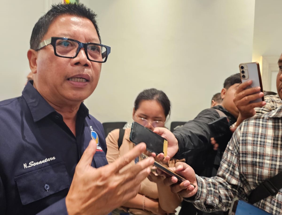 POLITIK CAIR: Ketua DPW NasDem Provinsi Bali I Nengah Senantara yang baru dilantik siap dukung program Gubernur Koster.