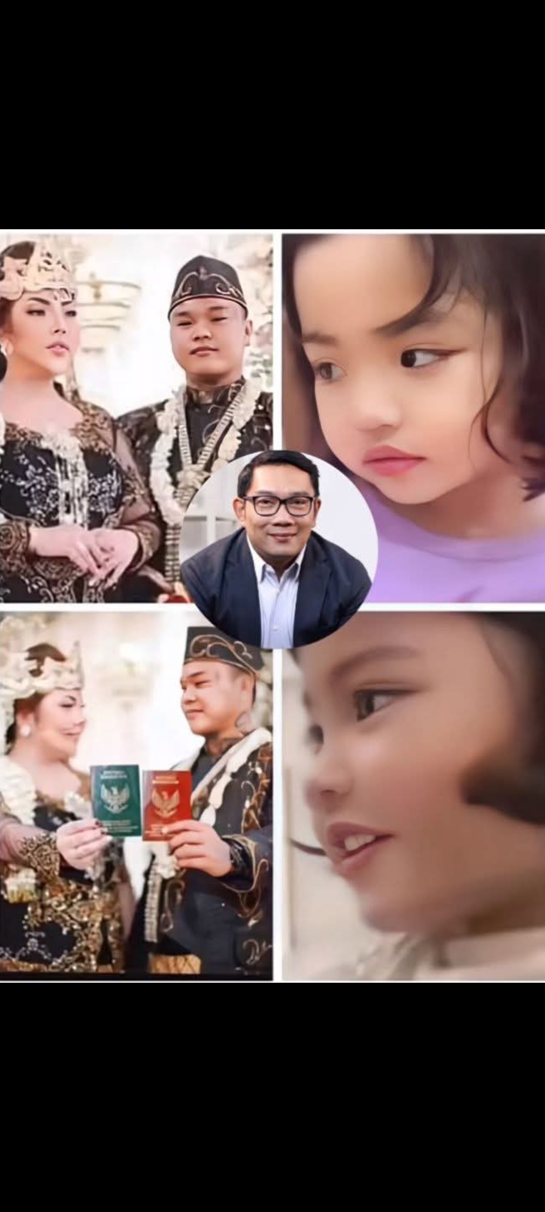 Ridwan Kamil dan keluarga Lisa Mariana