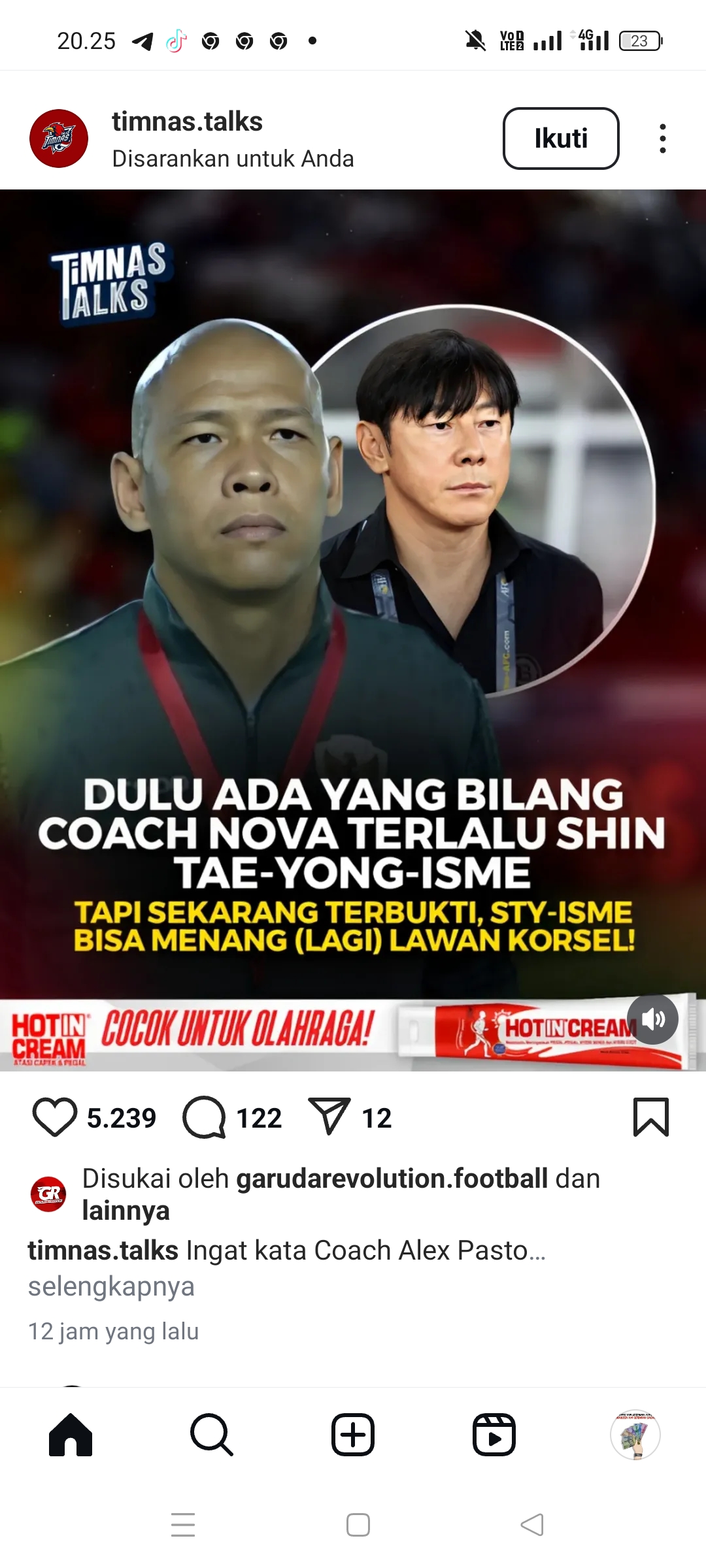 Nova Arianto dan Shin Tae Yong