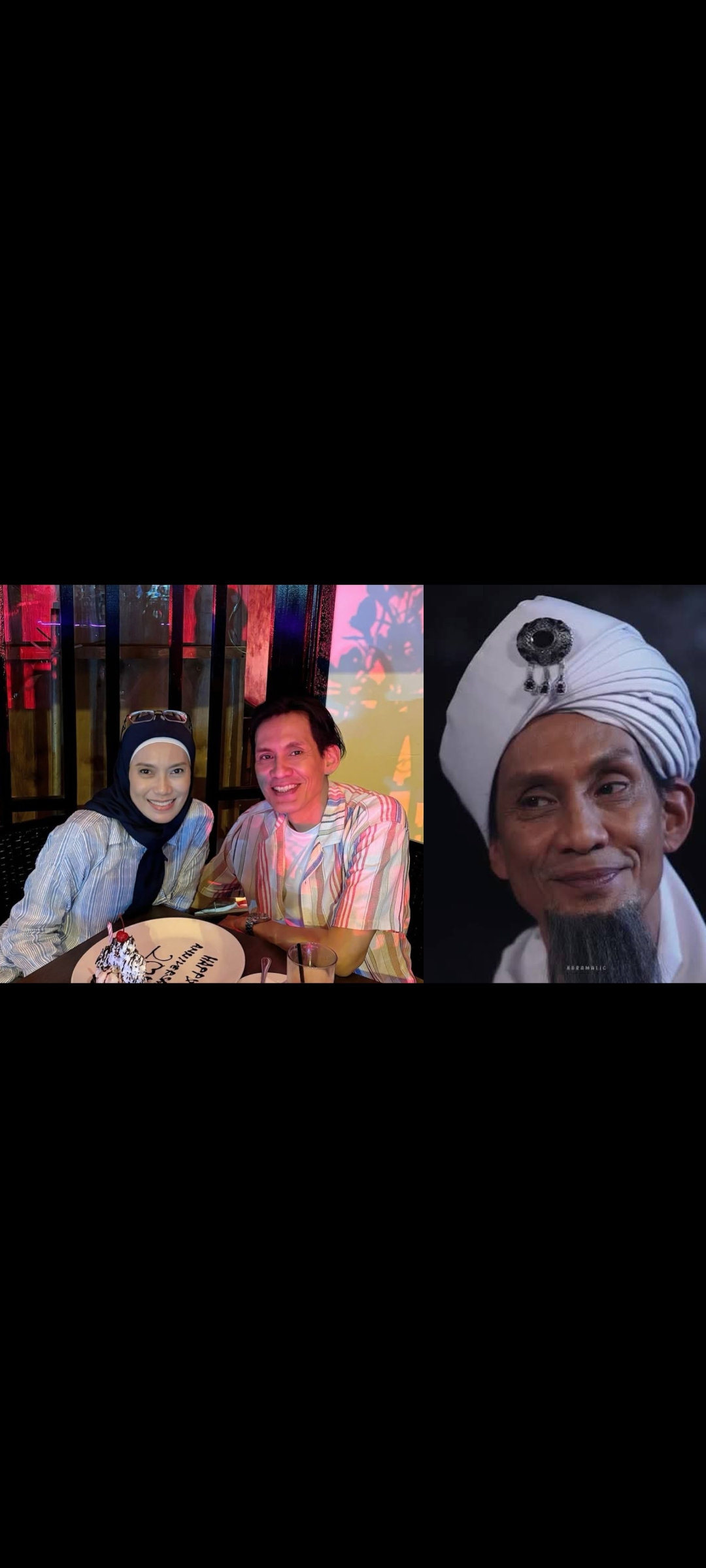 Faizal Hussein dan istrinya Shaila Sulaiman