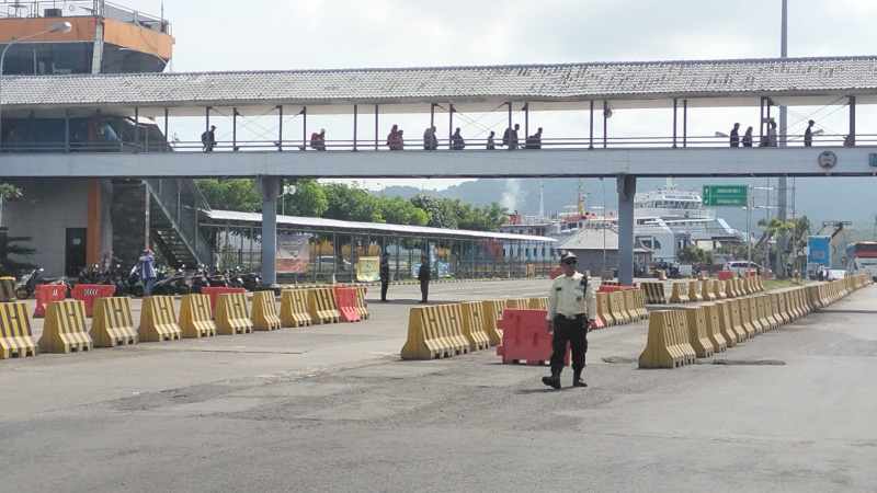 NORMAL KEMBALI : Situasi pelabuhan Gilimanuk pasca angkutan Lebaran. (foto:ASDP Gilimanuk)