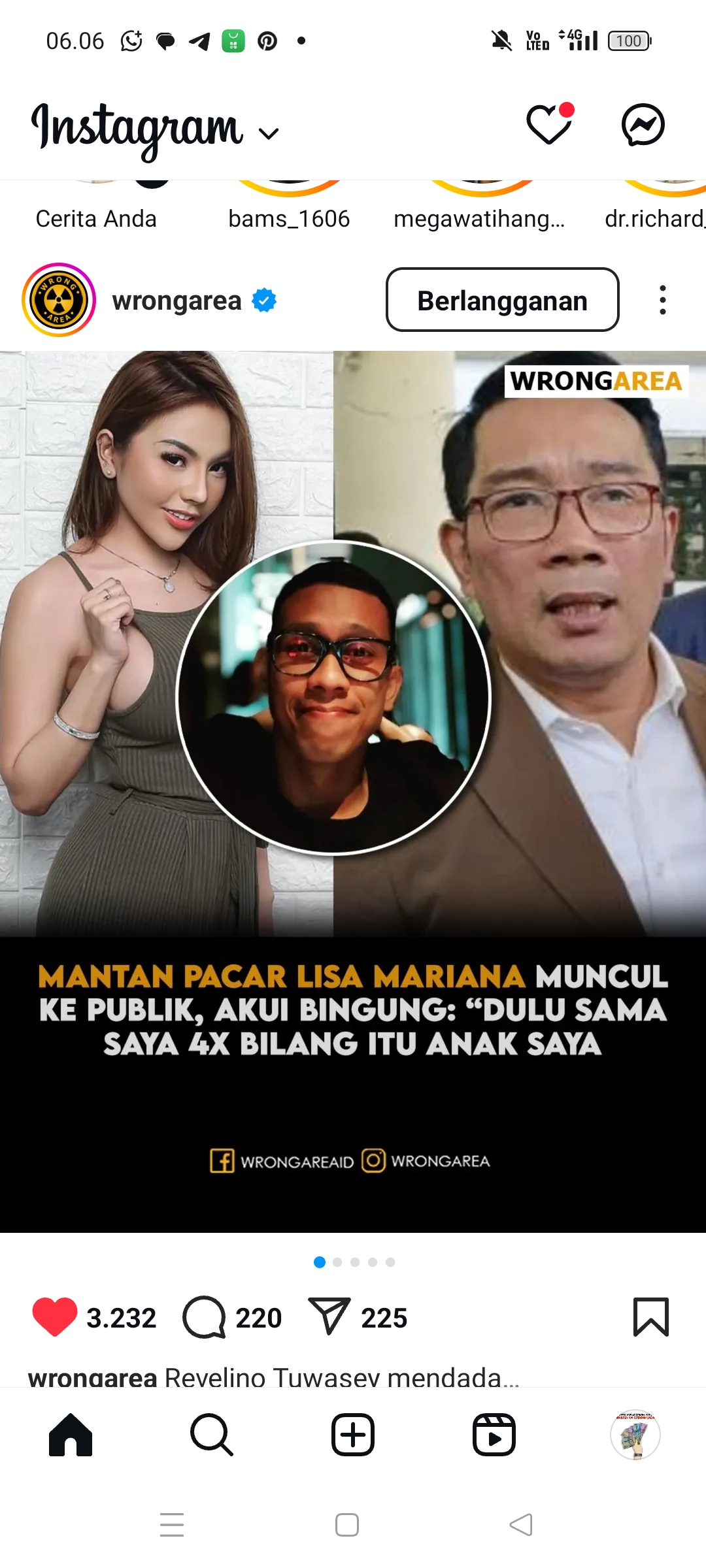 Lisa Mariana Revelino dan Ridwan Kamil