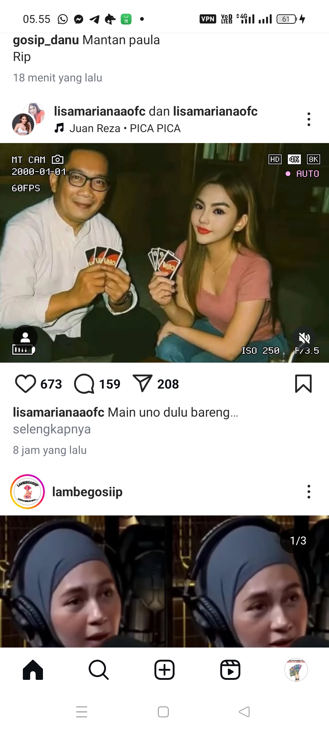 Foto Ridwan Kamil dan Lisa Mariana