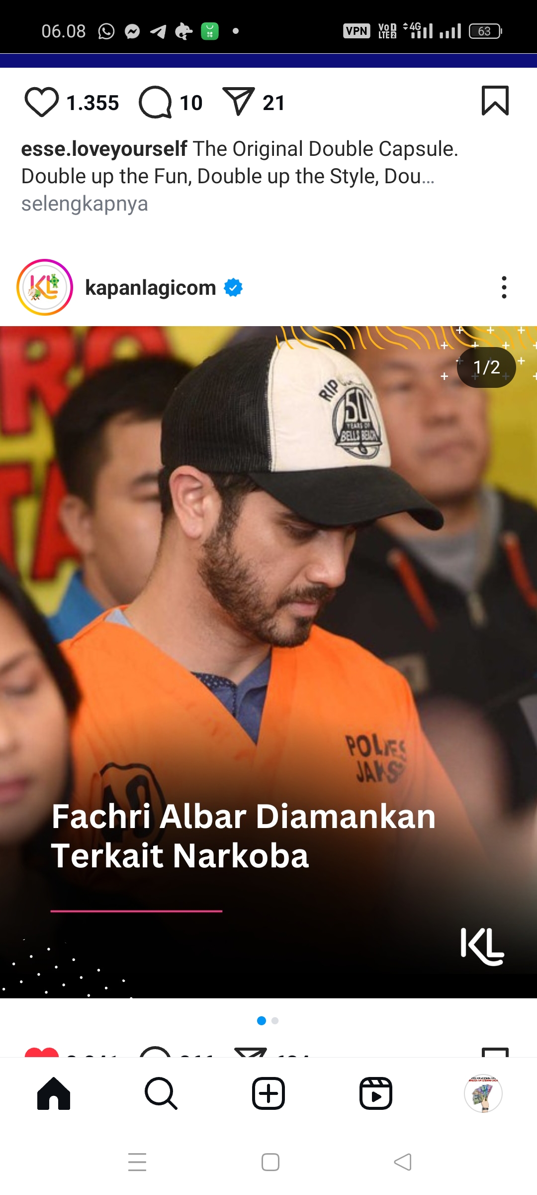 Fachri Albar terciduk lagi kasus narkoba