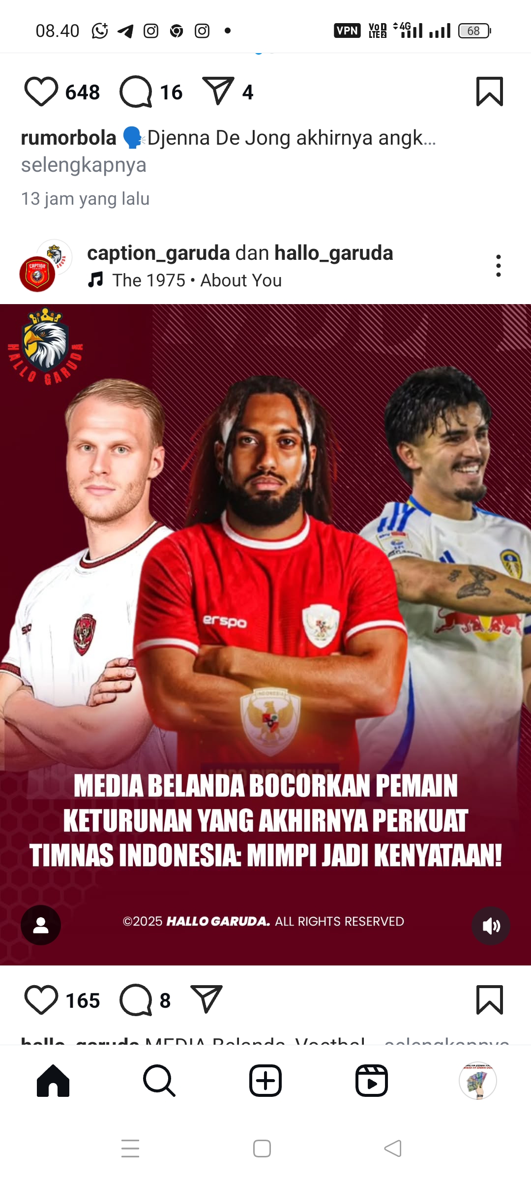 Para pemain Belanda keturunan Indonesia akan dinaturalisasi