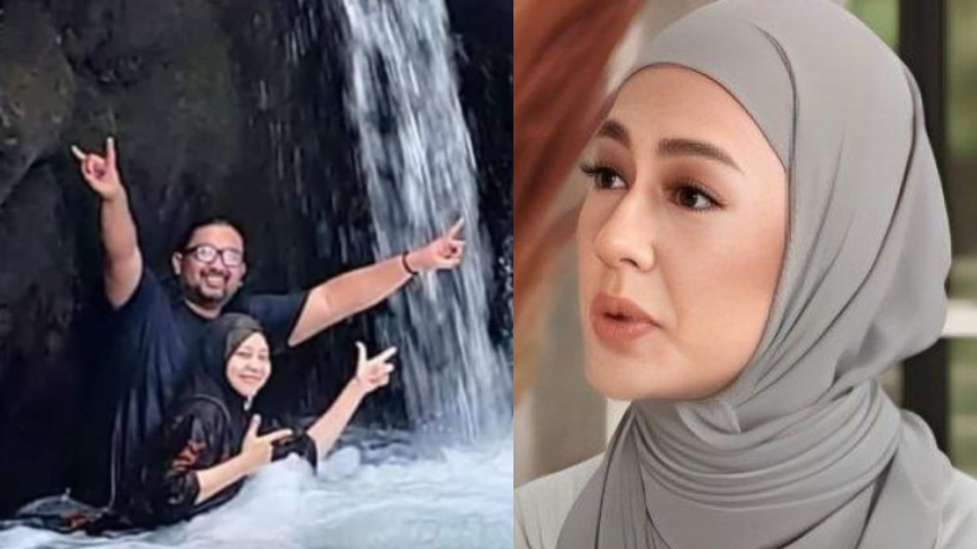 Paula Verhoeven dan Nico Surya bersama istrinya
