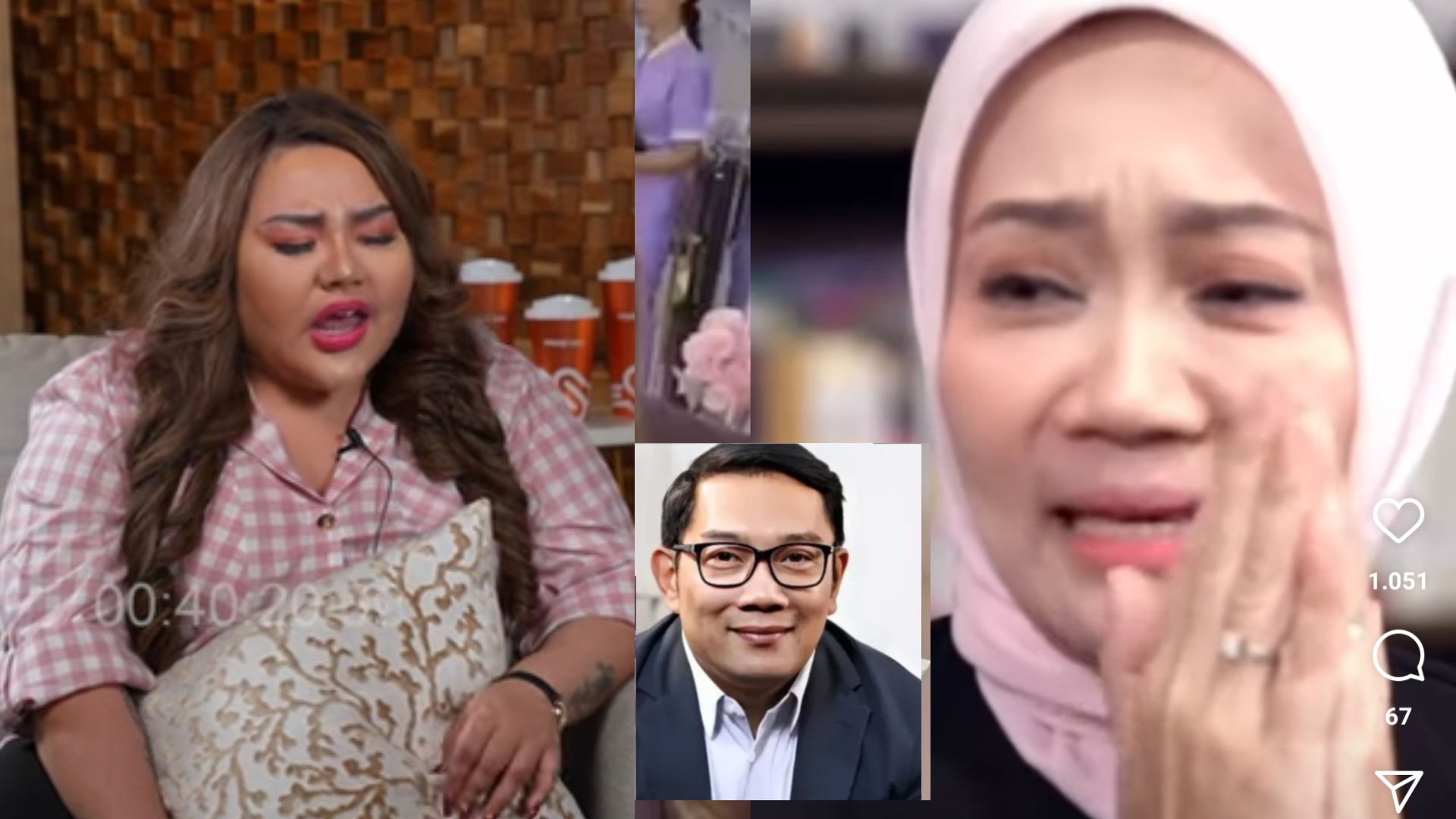 Lisa Mariana, Ridwan Kamil dan juga istri sahnya Atalia Praratya atau yang akrab disapa Ibu Cinat
