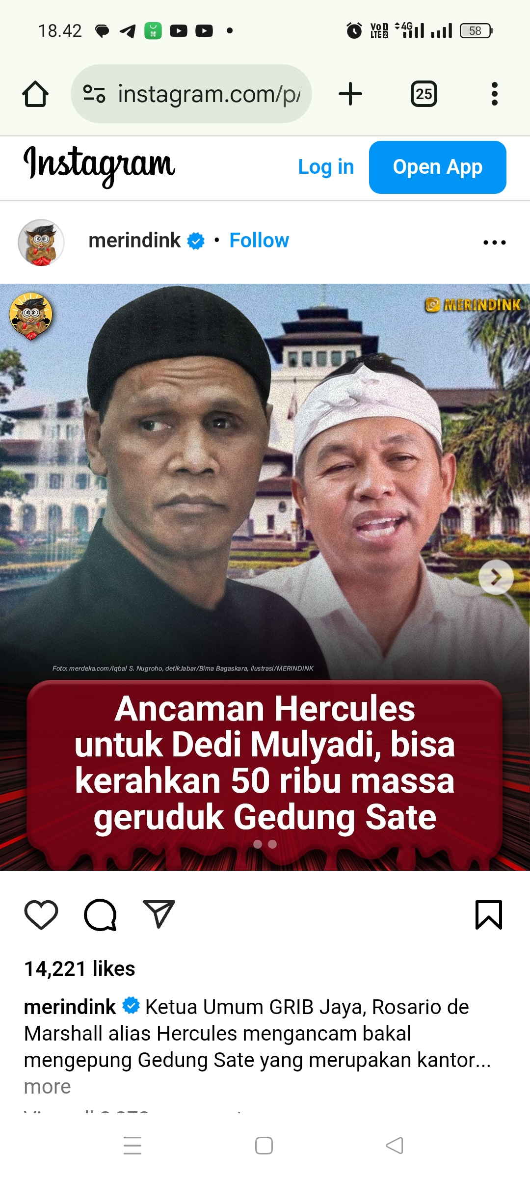 Hercules dan Dedi Maryadi