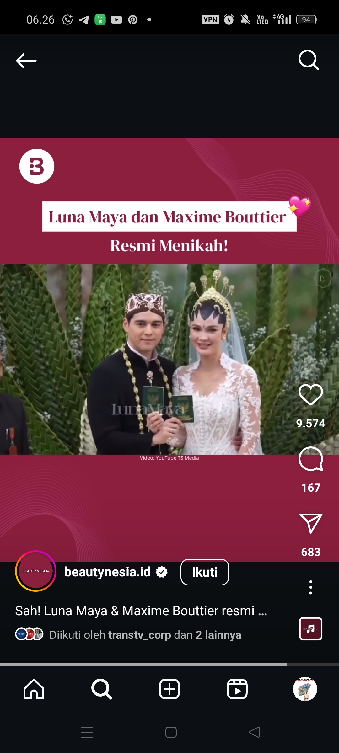 Luna Maya dan Maxiem Bouttier