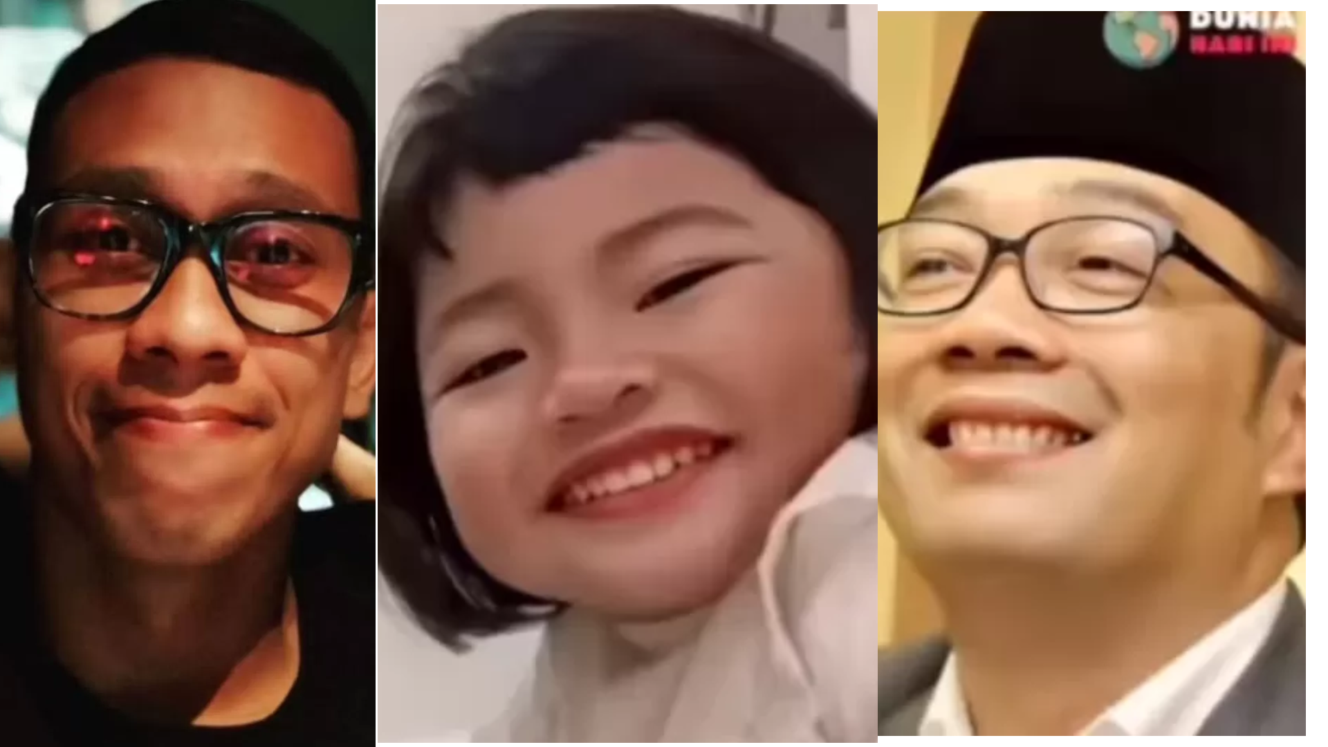 Revelino, Celina Azzura dan Ridwan Kamil