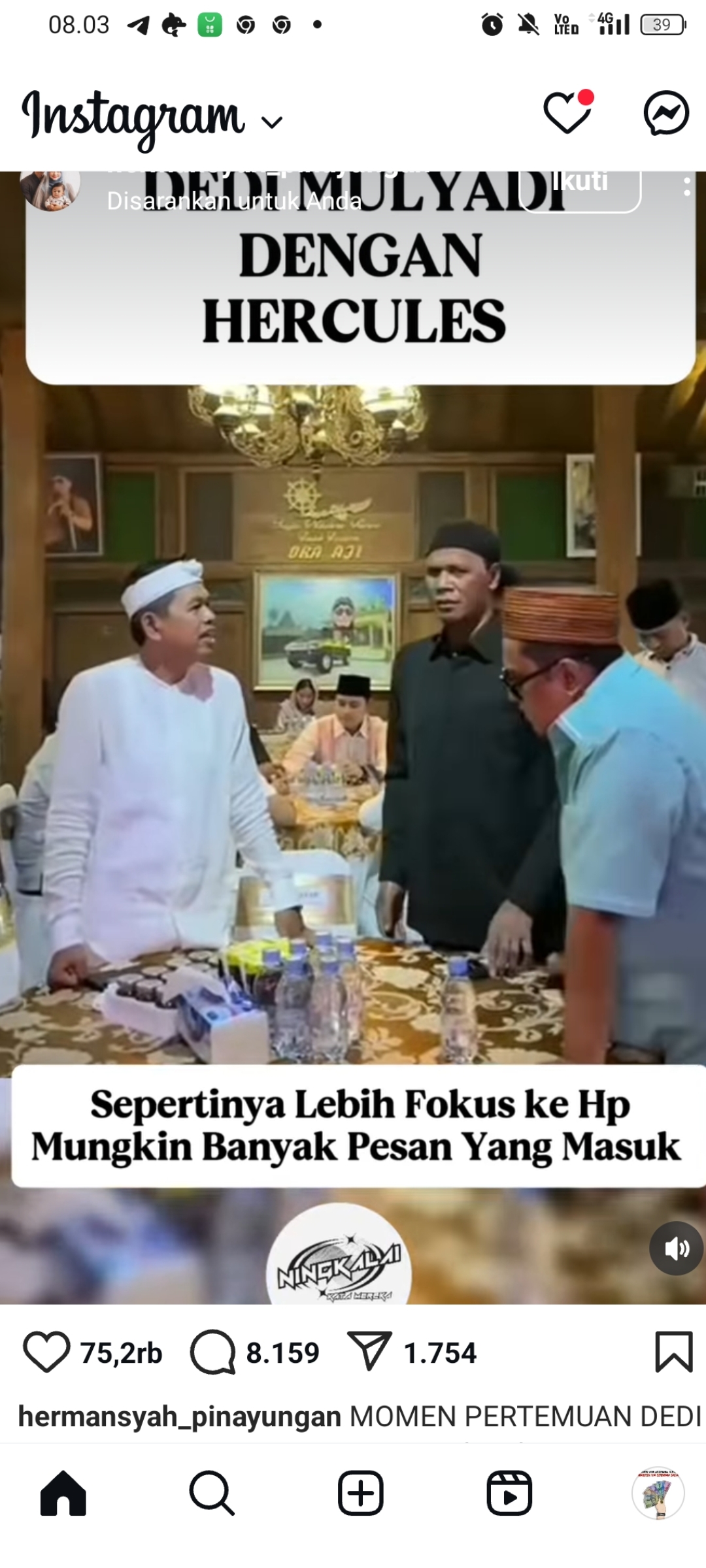 Dedi Mulyadi bertemu Hercules