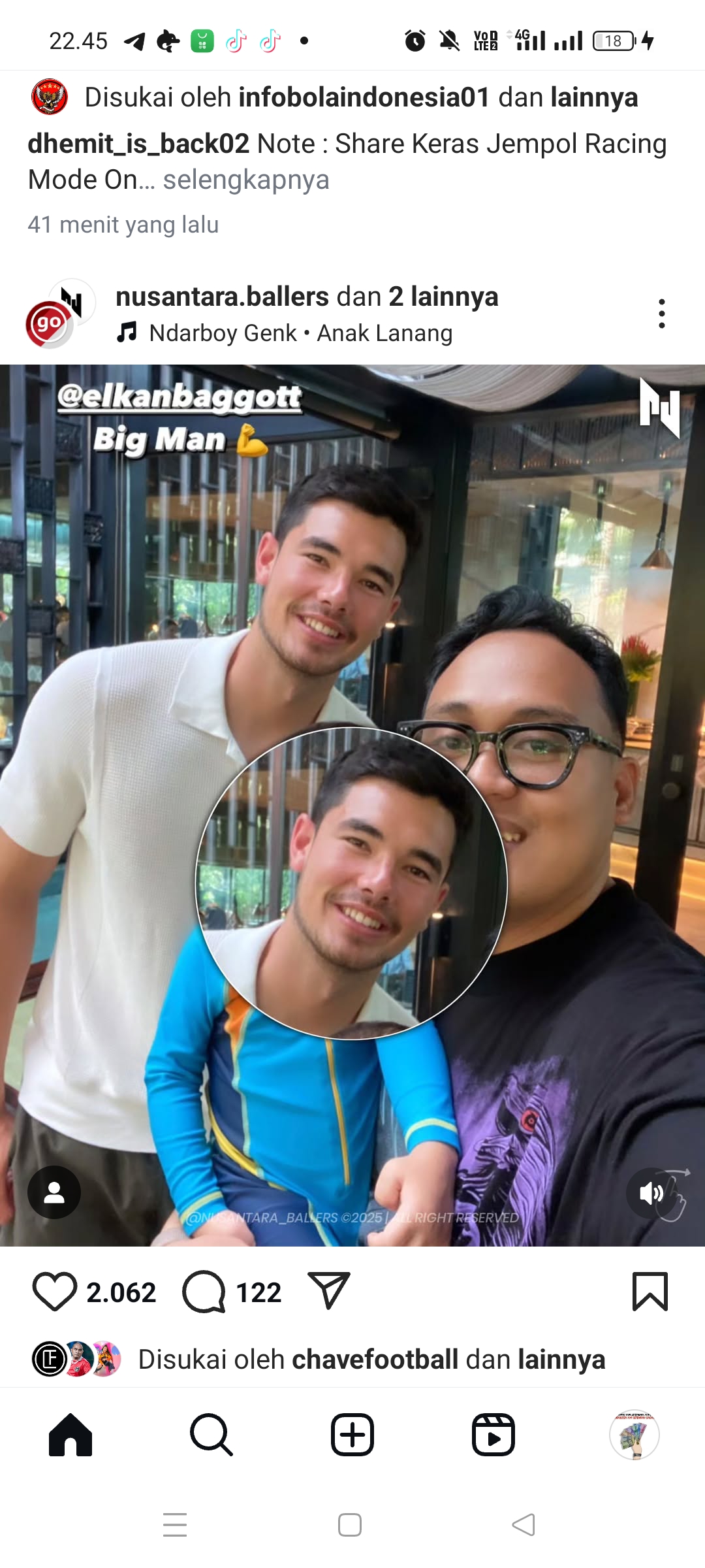 Elkan Baggott telah berada di Bali untuk  TC