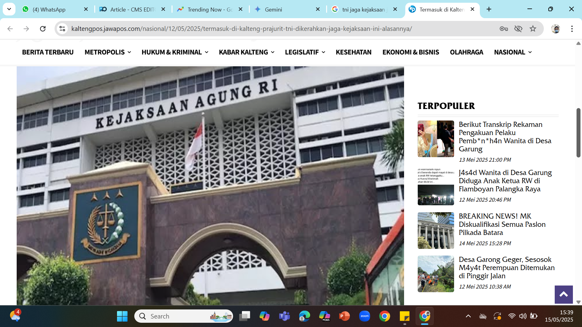 ILUSTRASI - Gedung Kejaksaan Agung