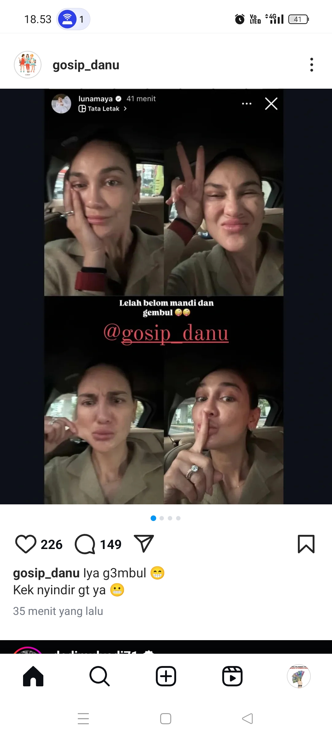 Story Luna Maya diduga sindir Syahrini