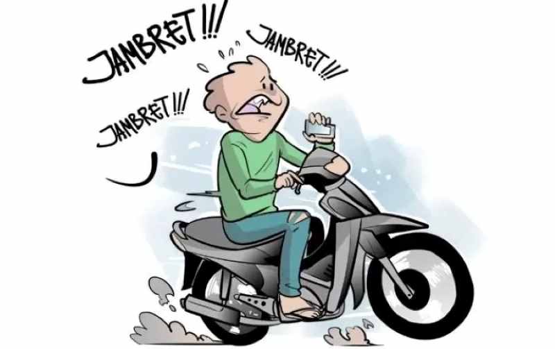 ilustrasi penjambretan dengan korban ibu rumah tangga-dok.jawa pos.com