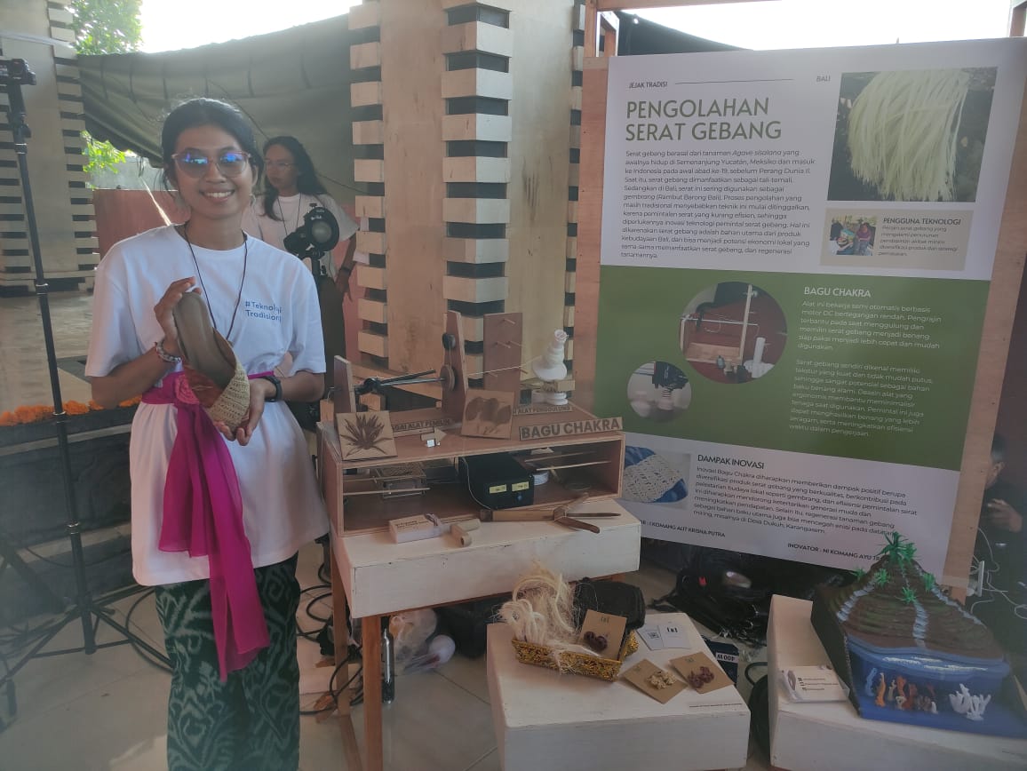 HEBAT: Ni Komang Ayu Trisna Dewi berhasil menjadi salah seorang inovator muda dari total 10 inovator nasional