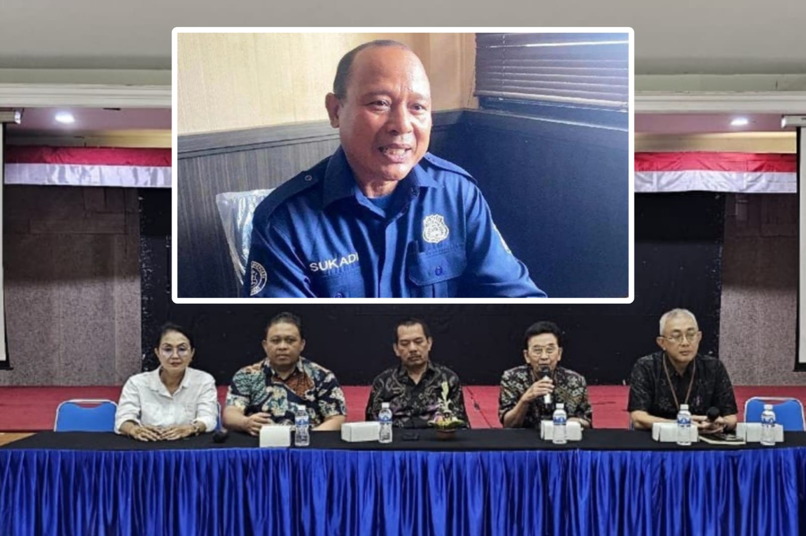 DIDALAMI: Kasi Humas Polresta  Denpasar, AKP I Ketut Sukadi menjelaskan perkembangan kasus dugaan penipuan dan TPPO yang melibatkan ITB STIKOM Bali