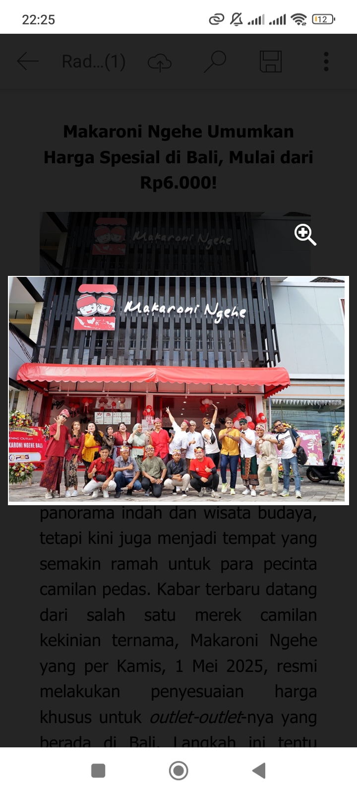 Makaroni Ngehe cabang Bali (foto: dok pribadi Makaroni Ngehe)
