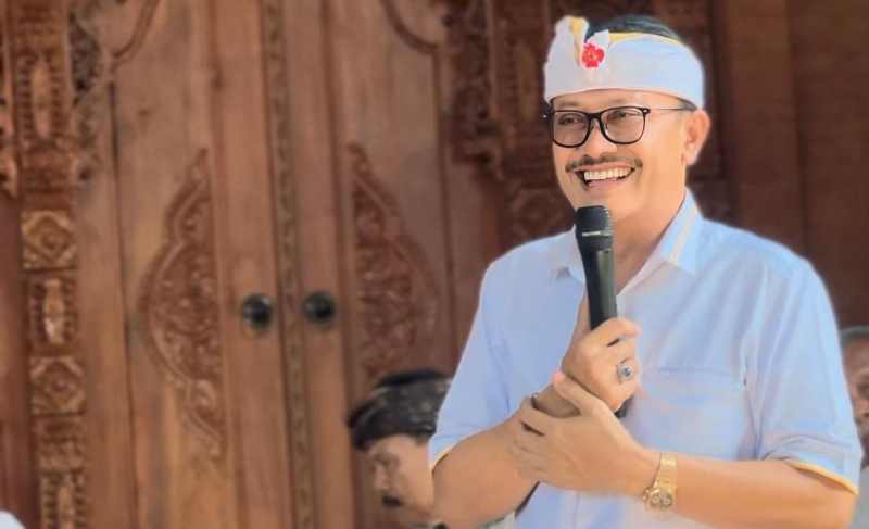 DIHARAP BISA TERPILIH AKLAMASI : Gede Sumarjaya Linggih lias Demer. (foto : dok. Radar Bali)
