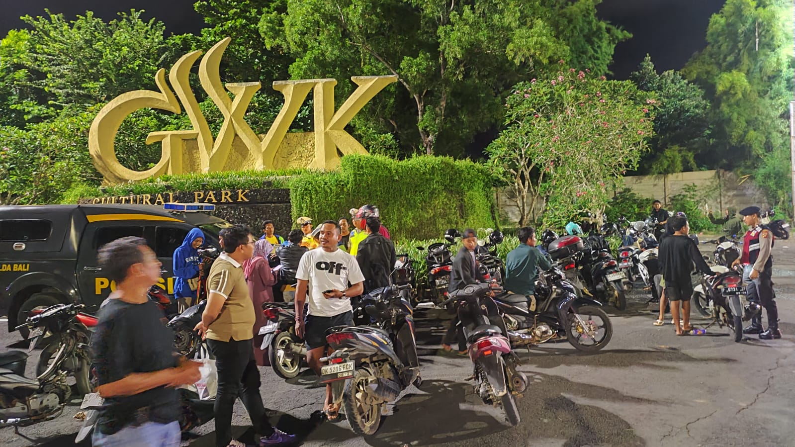 Razia pengendara di kawasan GWK Kultural Park Kuta Selatan, 1 Juni 2025.