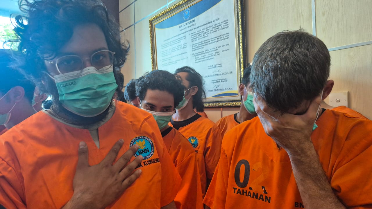 SINDIKAT NARKOBA: Tersangka pemasok ganja Australia, India, Kazakhstan dan Amerika, sementara 16 orang merupakan WNI juga diamankan.