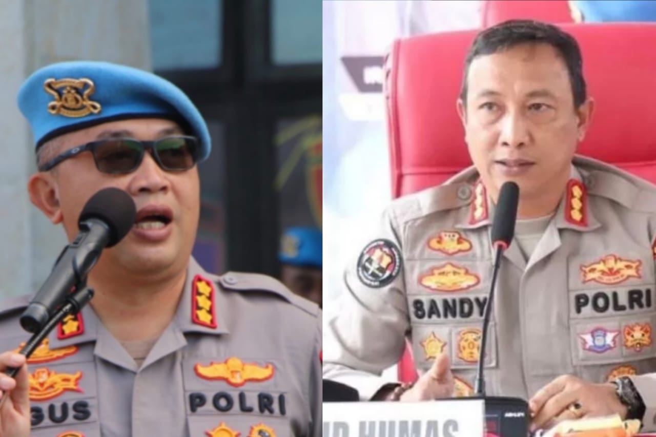 KOLASE: Kabid Propam Polda Bali, Kombes Pol I Ketut Agus Kusmayadi, S.I.K., S.H dan Kabid Humas) Polda Bali Kombes Pol. Ariasandy, S.I.K
