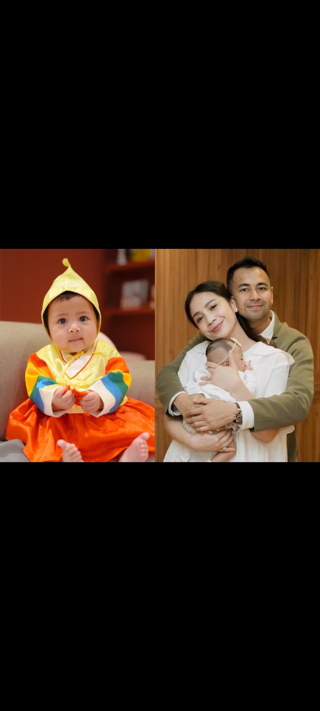 Raffi Ahmad dan Nagita Slavina bersama Lily