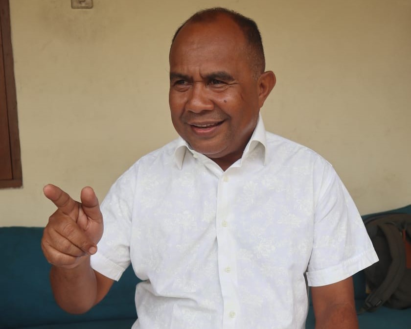 KASUS REPOST: Ketua PENA NTT Agustinus Apollonaris Daton mereaksi kasus repost perkelahian warga NTT di Bualu Nusa Dua.