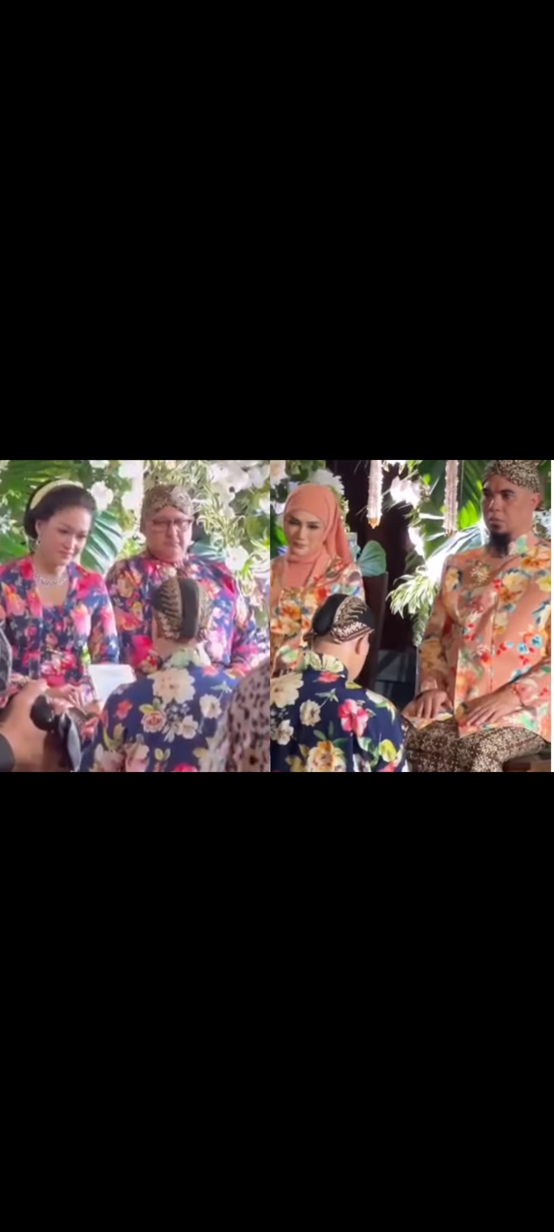 Momen Al Ghazali sungkeman pada orang tuanya