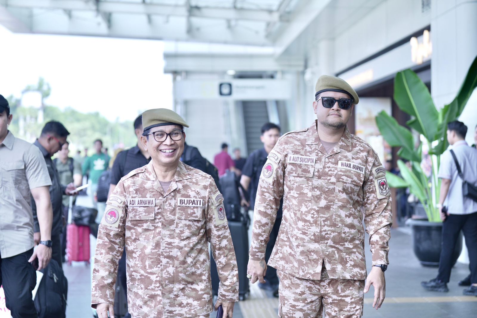 Bupati Badung I Wayan Adi Arnawa bersama Wakil Bupati Badung Bagus Alit Sucipta mengikuti kegiatan Retreat Kepala Daerah Gelombang II di Kampus Institut Pemerintahan Dalam Negeri (IPDN), Jatinangor.