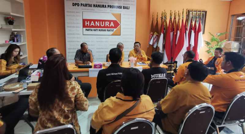 INTERNAL BERGEJOLAK : Partai Hanura Bali perolehan suaranya anjlok, perolehan kursi turun drastis. (Foto: istimewa)