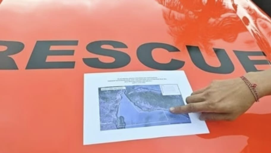 BERGESER: Peta lokasi pergeseran KMP Tunu Pratama Jaya yang tenggelam di Selat Bali pada Kamis 3 Juli 2025.