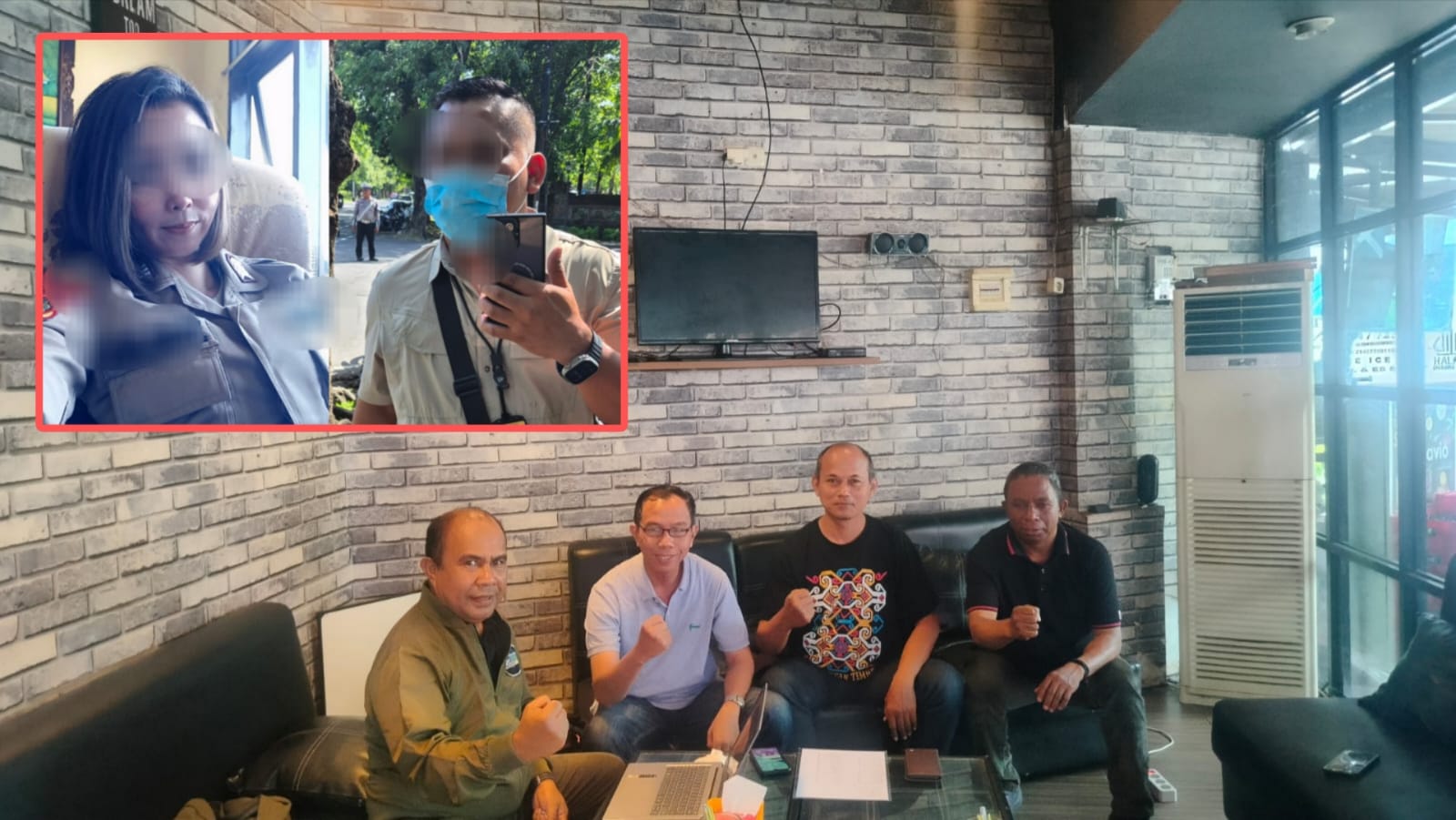LAWAN INTIMIDASI: Pertemuan di Sekretariat PENA NTT Bali, Cafe PICA, Sudirman, Sabtu (5/7/2025).