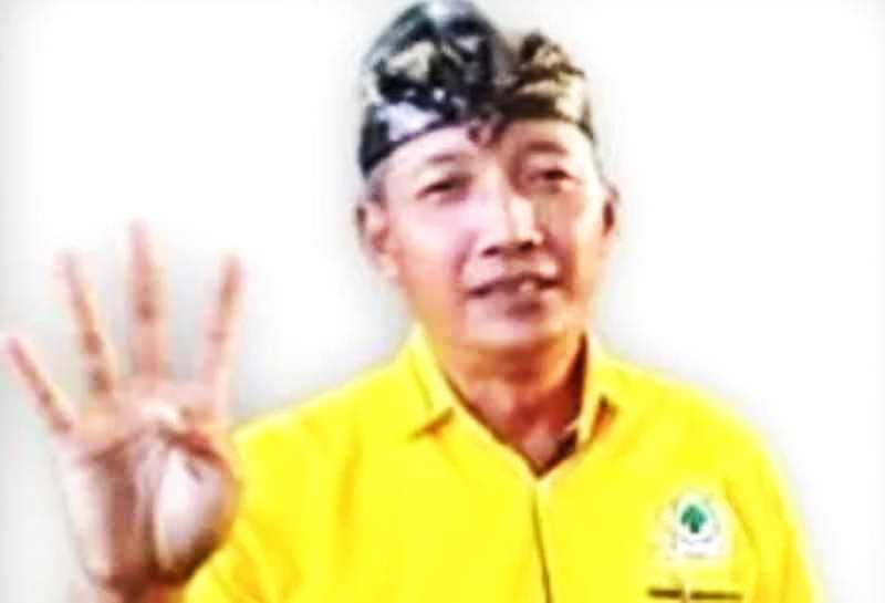 PENGGANTI ALMARHUM GINDERA : Kader Partai Golkar Tabanan, I Wayan Sukaja . (foto: istimewa)