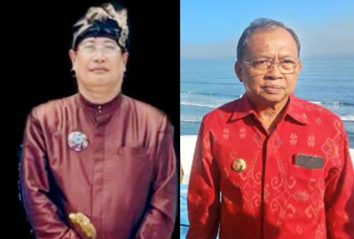 Agung Manik Danendra (AMD) (kiri) dan Gubernur Bali Wayan Koster.