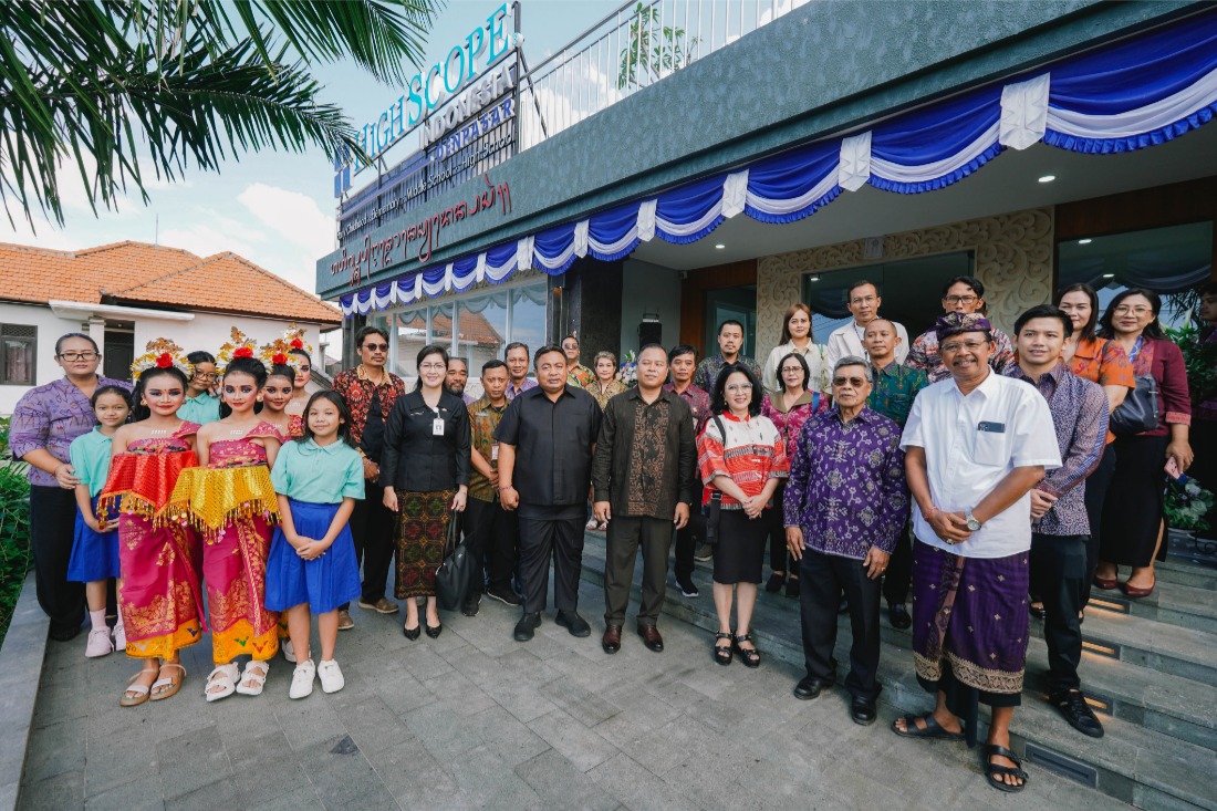 Sekolah HighScope Indonesia - Denpasar yang berlokasi di Jl. Tukad Buaji No.02, Sesetan, Denpasar Selatan, Kota Denpasar Bali secara resmi dibuka pada 18 Juli 2025.