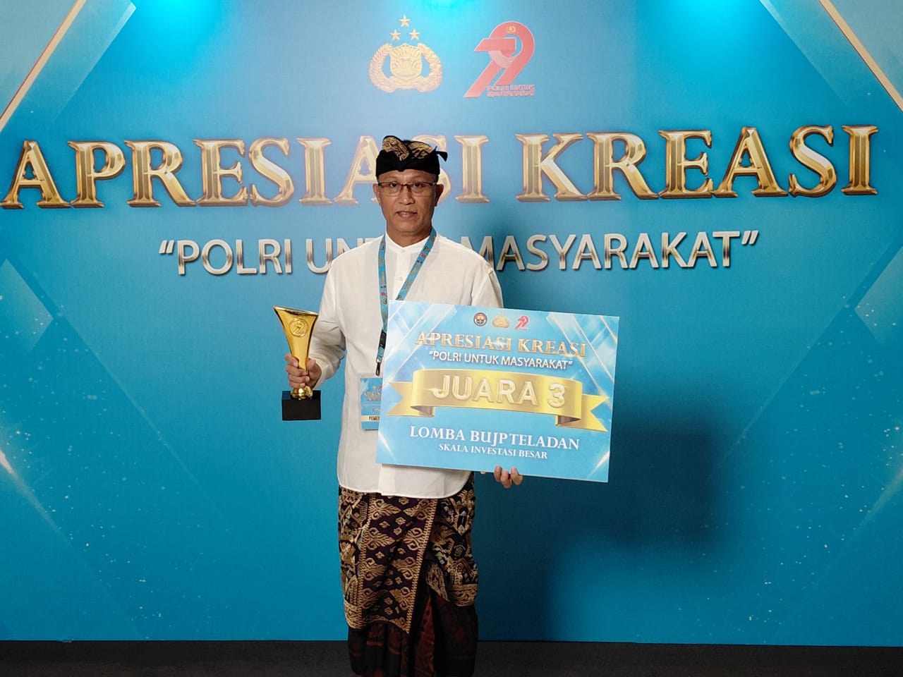 BINAAN POLDA BALI: PT Karya Dewata Abadi berhasil meraih Juara 3 Tingkat Nasional BUJP Teladan Skala Investasi Besar.