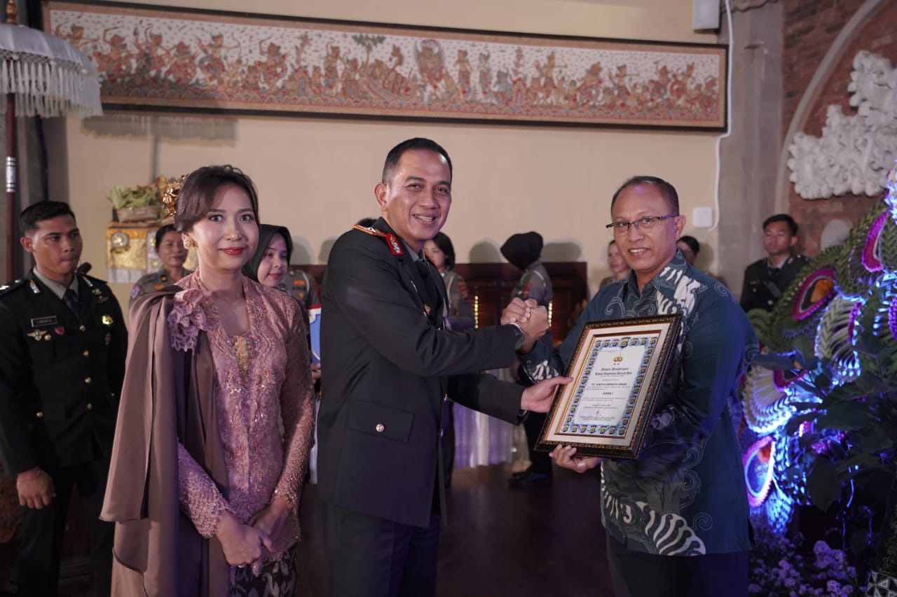 PT Karya Dewata Abadi berhasil meraih Juara 1 Lomba BUJP Teladan Skala Investasi Besar Regional Se-Polda Bali.