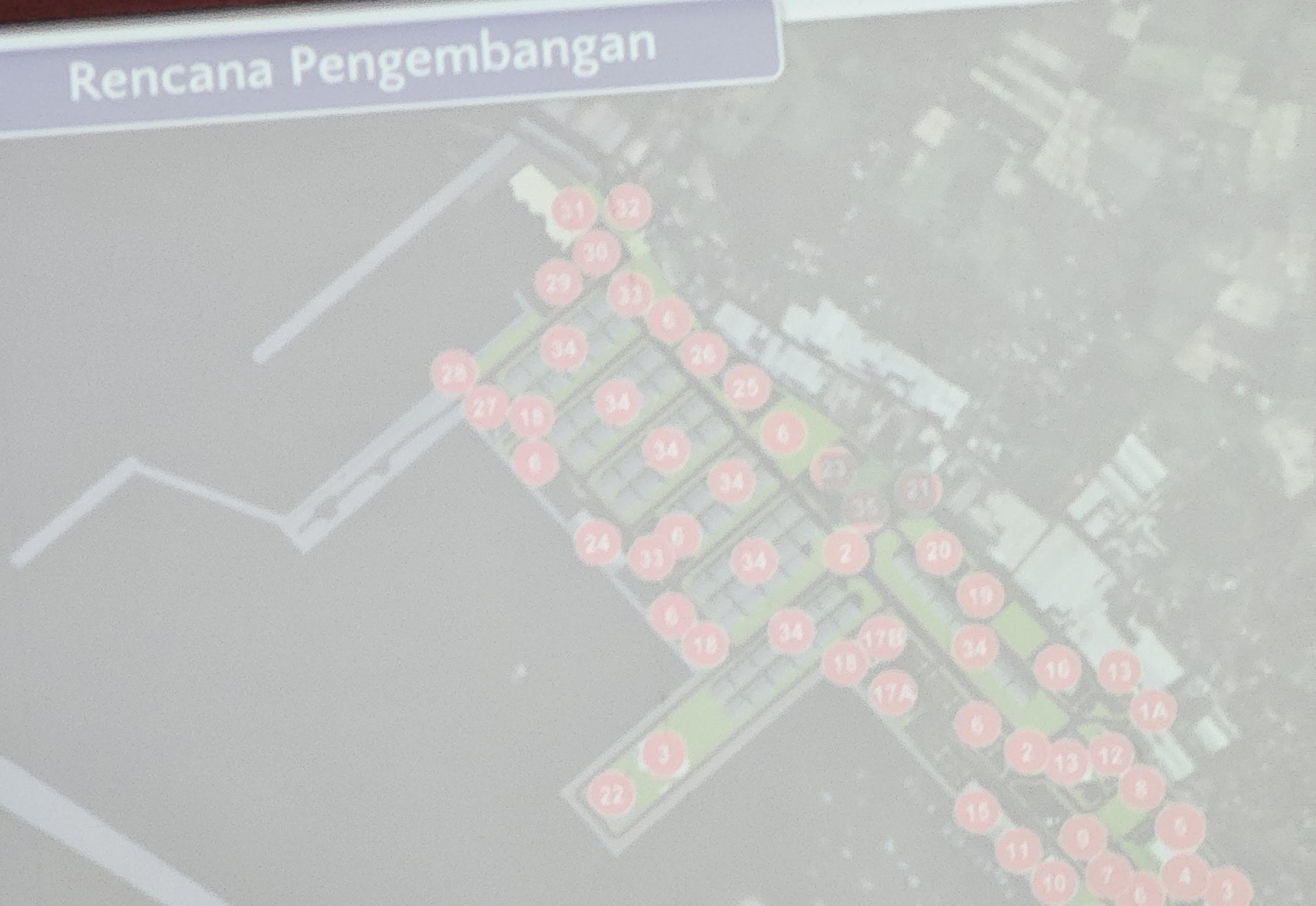 TERKONSENTRASI: Peta denah pengembangan ppn pengambengan Jembrana