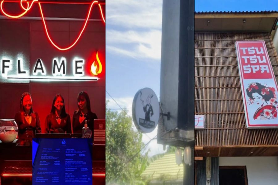 BODONG: Diduga tak berizin, juga mengadakan praktik prostitusi berkedok SPA.
