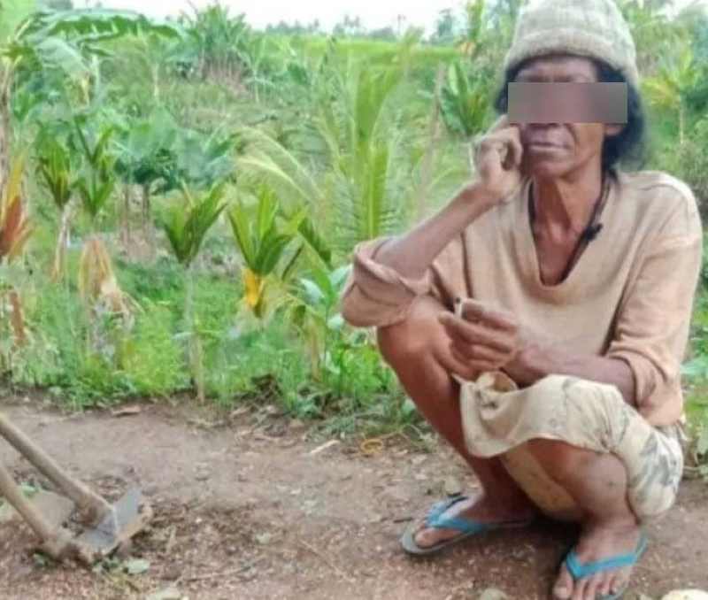KETEMU JUGA : Wayan Regog warga Banjar Dinas Pacung, Baturiti, Tabanan akhirnya ditemukan. (foto:istimewa)